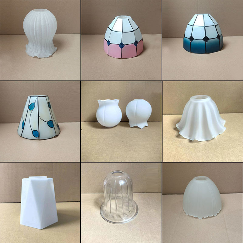 Glass Lampshade Shell E27 Screw Frosted Lampshade European American Chandelier Wall Lamp Table Lamp Lampshade Lamp Accessories Glass Lampshade Shell E27 Screw Frosted Lampshade European American Chandelier Wall Lamp Table Lamp Lampshade Lamp Accessories