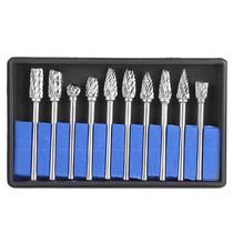 Front rotary file woodworking wood carving tool tungsten steel grinding head electric grinding accessories carbide grinding rotary file head double