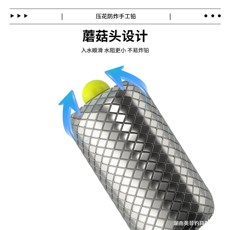 🎣 钓鱼必备利器 - 压花超硬防炸铅 Fishing Lead，让钓鱼变得更简单 🎣-铅坠-淘宝好物网