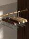 8 hook wooden suspender clothes rack multi-functional underwear vest storage artifact household dormitory solid wood hook wave drying