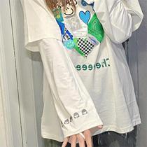 Summer Ice Silk Sunscreen Ice Sleeves Hand Sleeves Womens Loose Anti-UV Outdoor Shade Breathable 2024 New Long Style