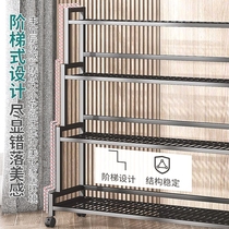 Flower stand balcony multi-layer flower stand indoor home living room high-end latest flower pot rack mobile flower storage rack