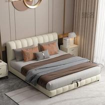 uModern simple bed double 1 8x2 meters master bedroom double bed rental room single bed 1 5 meters home light luxury internet celebrity