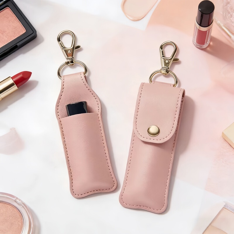 Portable ins Simple New Style Lipstick Leather Red Envelope Carry-On High-Value Keychain Mini Storage Pendant Portable ins Simple New Style Lipstick Leather Red Envelope Carry-On High-Value Keychain Mini Storage Pendant
