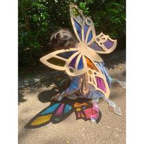 diy light and shadow butterfly wings material package childrens colored cellophane handmade transparent film colorful light-transmitting plastic sheet