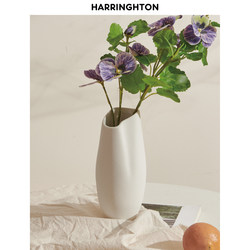 Helening Ceramic Vase Home Decor Simple Light Luxury Flower Vase Living Room Tabletop Water-Cultured Flowers Flower Arrangement Decorative Vase