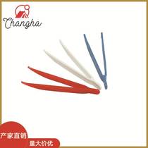 Disposable plastic tweezers white elbow toy tweezers tweezers childrens DIY tweezers