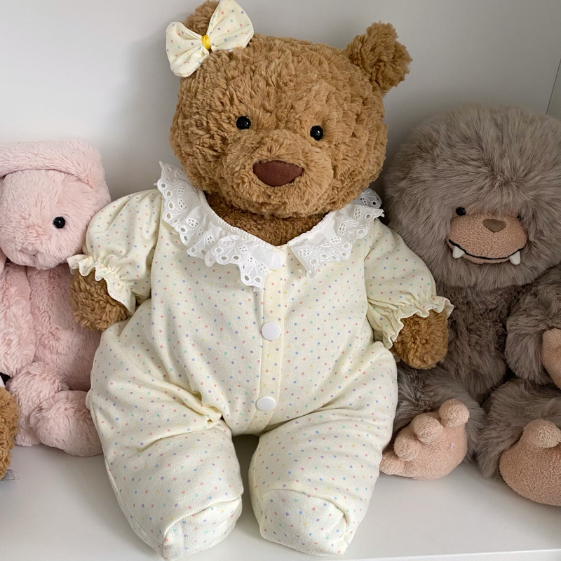 Tongtong's Mom's Handmade Barcelona Bear Barnabas Pig LAOSHU Alternative Baby Clothes Romper Jumpsuit (Bear Not Included) Tongtong's Mom's Handmade Barcelona Bear Barnabas Pig LAOSHU Alternative Baby Clothes Romper Jumpsuit (Bear Not Included)