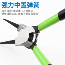 Guwanji multifunctional expansion pliers retaining ring pliers clamp yellow pliers tool internal and external dual-use inward bending snap ring pliers industry