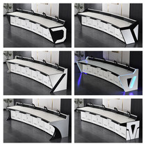 Computer desk custom console operation desk thickened monitoring table workbench TV wall cabinet command center
