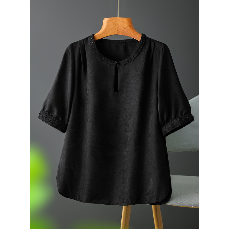 The Atmosphere Is Full of Elegance! Chinese-Style Charm~ Silk Mulberry Silk Water Drop Collar Sequin Beaded Top C00888 The Atmosphere Is Full of Elegance! Chinese-Style Charm~ Silk Mulberry Silk Water Drop Collar Sequin Beaded Top C00888