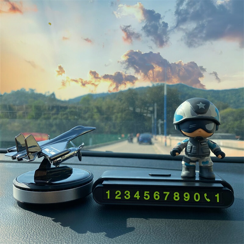 Orthopedic Souvenir Veteran Car Moving Number Temporary Parking Phone Number Plate Doll Aromatherapy Ornaments