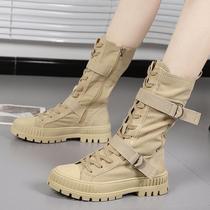 Autumn Fashion Women Combat Boots Non-slip Outdoor Hiking S