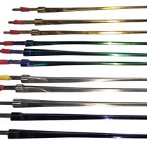 Chapter certification equipment sword strips stainless steel fencing electric foil epee saber sword strips silver color gold blue gold flower