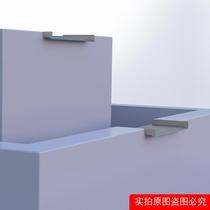 Landscape stainless steel flow plate reinforced structure thickened U-shaped waterfall outlet outdoor courtyard plunge pool decoration