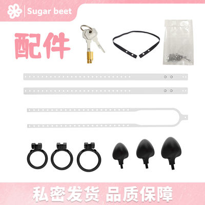 【 Beet 】 Accessories -SM Fake Girl Sex Education Abstinence Chastity Lock Core Auxiliary with Screw clip Ring Plug