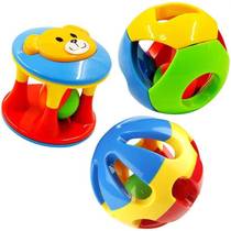 Toy music foot infant standing stick Xuanfeng sensory three-color bird supplies hanging spot hollow ball colorful