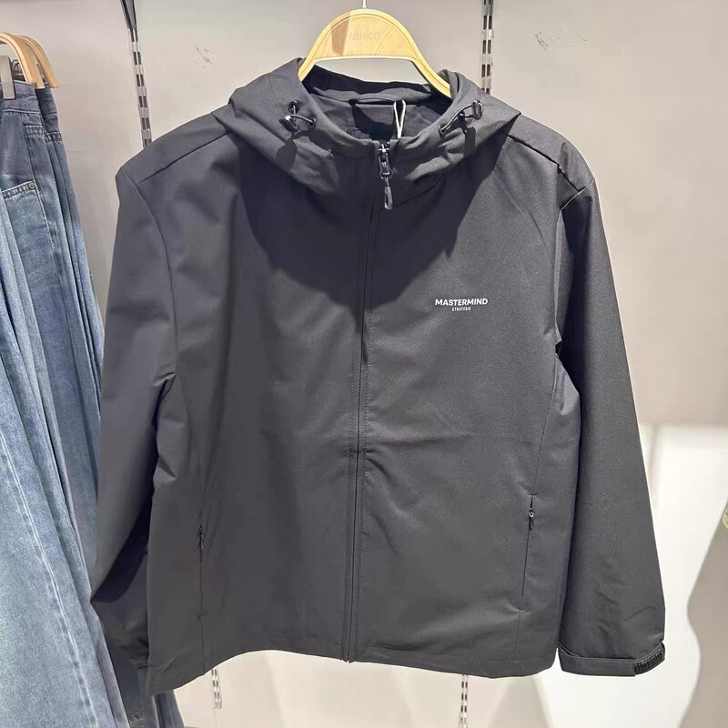 2026 Autumn Men's Woven Slightly Loose Hooded Jacket R163114072