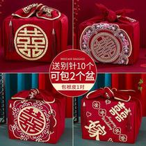 Wedding New Red Wrapping Cloth Wedding Bride’s Dowry Embroidery Wedding Pot Cloth Cloth Wedding Room Chinese Wedding Celebration