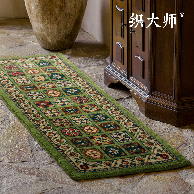Weaving Master Qingyuan Zhiyu Medieval Ethnic No-Adhesive 100% Wool Bedroom Bedside Rug Light Luxury Clothing and Hat Carpet New Style Weaving Master Qingyuan Zhiyu Medieval Ethnic No-Adhesive 100% Wool Bedroom Bedside Rug Light Luxury Clothing and Hat Carpet New Style