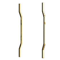 Modern simple frameless glass door sliding handle solid wood door stainless steel handle creative shop shop office