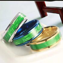 Titanium steel ring mens hip-hop niche high-end sense ins style circle personality non-fading stainless steel jewelry hand jewelry