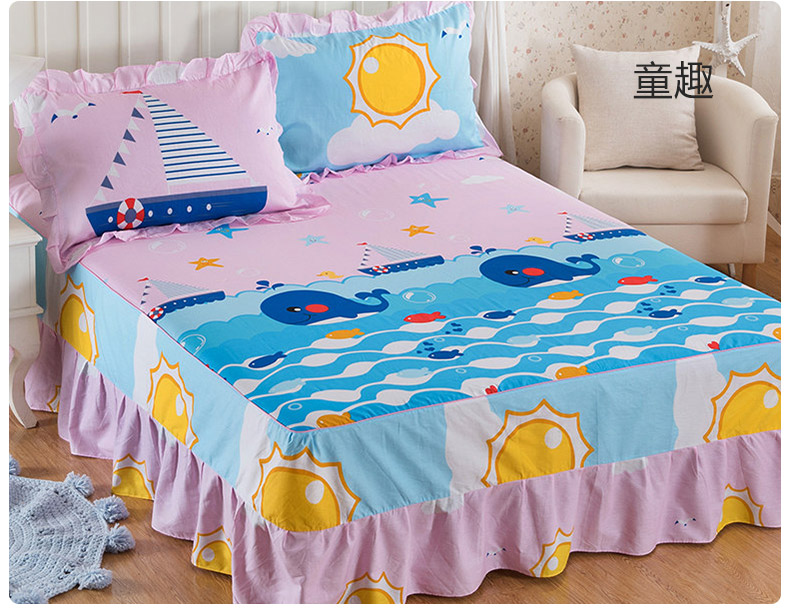 Yihuang giường váy một mảnh bụi bông trượt nệm bảo vệ giường ren Hàn Quốc Khăn 1.5m1.8 mét - Váy Petti 	chân váy giường