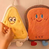 Cute Hanging Hand Towel, Absorbent and Thickened, Bathroom Hand Towel, Small Square Towel, Kitchen Rag, Cartoon Quick-Drying
