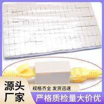 Network straight-through head RJ45 network cable docking connector extension head two network cable extension heads 100 pcs.