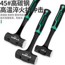 Large hammer one-piece octagonal hammer hand hammer construction site masonry hammer solid hammer wall smashing tool large hammer head hammer