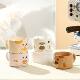 Cat Mug, Cute Cartoon Ceramic Cup, Household Cup, Souvenir Cup, Stackable Cup, Couple Water Cup