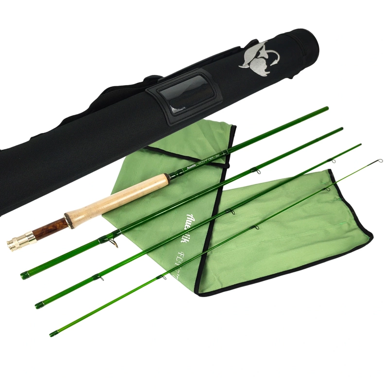 Xigen New Fiberglass Fly Fishing Rod, Stream Fly Fishing Rod, Precise Casting Fly Rod, Medium Action Fly Fishing Rod