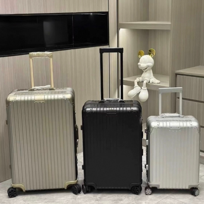 Password Luggage Original 21inch Carry-On Suitcase Aluminum-Magnesium Alloy Aluminum Frame Hybrid Suitcase R Checked-In Suitcase