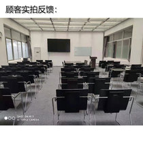 Dual-purpose folding chair bow leg reception chair company hotel business training chair stacking solid wood conference room tables and chairs