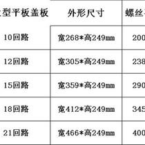 Distribution box plastic panel Meilan flat panel 810SPG1211521-bit electrical box cover circuit box cover