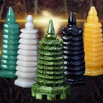 The factory director recommends the nine-story Tai Sui Pagoda obsidian topaz Wenchang Pagoda white marble Wenchang and Di Rongsheng Pagoda ornaments