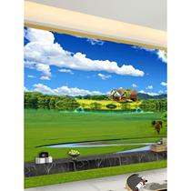 Self-adhesive wall stickers landscape murals living room sofa TV background wall decoration painting bedroom bedside painting wallpaper stickers