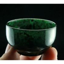 Natural Lantian black jade tea cup exquisite Lantian jade Kungfu jade tea cup Lantian jade tea set jade cup factory