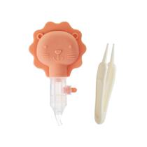 Paibabet baby cartoon anti-reflux silicone nasal aspirator tweezers set childrens nasal aspirator set 74926