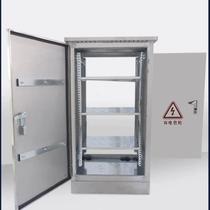 New outdoor stainless steel distribution box network cabinet 24u switch cabinet power amplifier control weak current cabinet monitoring and prevention
