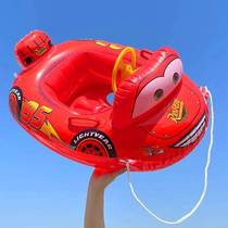 Police car swimming ring childrens seat baby child 1-3 years old 5 boys anti-rollover baby hot spring aircraft lifebuoy