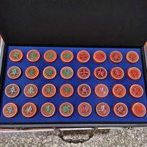 New Burmese Rosewood Chinese Chess Wood Portable Foldable Chessboard Childrens Adult Chess Pieces Wooden Desktop Chess