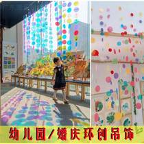 pvc color transparent plastic sheet disc film painting kindergarten environmental creation wedding exhibition hall graffiti film pendant