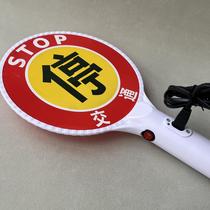 Night command multifunctional rechargeable traffic road flashing portable handheld stop stick warning sign inspection`