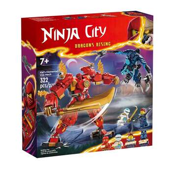 Chinese Building Blocks Ninjago Kai's Fire Element Mecha 71808 Boys' Assembly Toys Children's Gifts