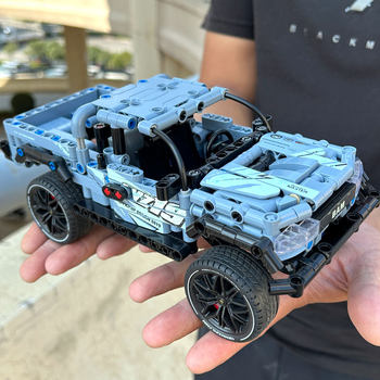 Domestic-Made Pull-Back Off-Road Vehicle Building Blocks Mercedes-Benz Land Rover Tyrannosaurus Rex Wrangler Pickup Truck Toy for Children ­ High Building Blocks