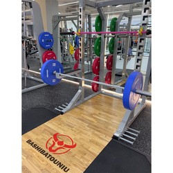 German Imported Deadlift Platform Wooden Board Squat Rack Gym Equipment Commercial Barbell Cushion Pad Home Professional Weightlifting
