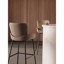 High chair household simple modern bar chair bar chair light luxury bar chair Italian minimalist front desk chair high stool