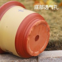 花盆陶瓷特价清仓特大号紫砂盆红陶土盆送托盘兰花盆落地花盆