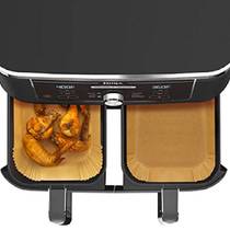 Source factory rectangular air fryer special paper food grade thickened baking oven high temperature resistant silicone oil paper plate